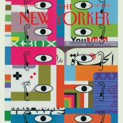 Cover des New Yorker Magazines, bunte Flächen und Augenpaare