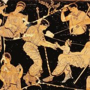 Abbildung: Geburt des Dionysos aus dem Schenkel des Zeus