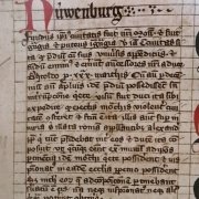 Notiz im Tennenbacher Güterbuch zur Stadtgründung (1317-1341)