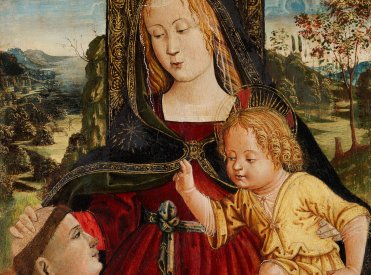 Umkreis des Pinturicchio, Madonna, um 1500, Leihgabe Lindenau-Museum Altenburg, Foto: Bertram Kober