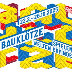 Grafik der Sonderausstellung Bauklötze - spielend Welten erfinden Grafik der Sonderausstellung Bauklötze - spielend Welten erfinden