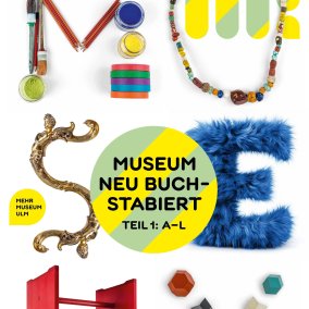 Graphic: Colorful letters form the word museum against a white background.