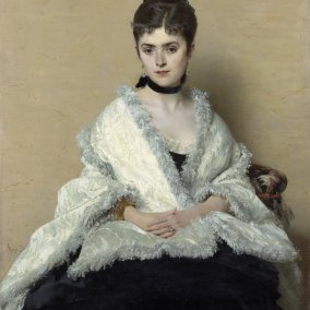 Domenico Morelli, Porträt von Olena Tolstoi, 1875, Odesa Museum für Westliche und Östliche Kunst; Foto: Gemäldegalerie Berlin, Christoph Schmidt Domenico Morelli, Porträt von Olena Tolstoi, 1875, Eigentum Odesa Museum für Westliche und Östliche Kunst; Foto: Gemäldegalerie, Staatliche Museen zu Berlin, Christoph Schmidt