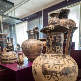View of the exhibition. Masterpieces of Greek vases View of the exhibition. Masterpieces of Greek vases