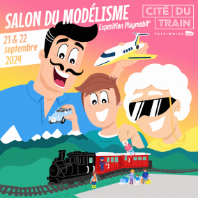 Affiche salon du modélisme les 21 et 22 septembre 2024