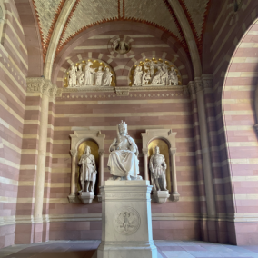 Statue de Rodolphe I, à la cathédrale de Spire, Allemagne