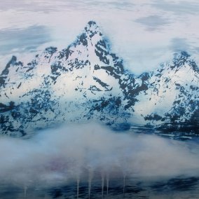 Berge, Öl auf Alu (C) S. Litschka Berge, Öl auf Alu (C) S. Litschka
