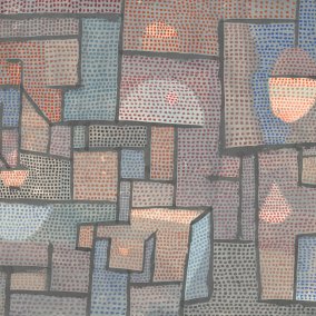 Kosmos Klee. Die Sammlung Paul Klee, eins der schönsten Gleichnisse, 1933, 61 (Detail), Aquarell auf Papier auf Karton, 48,5 × 62,2 cm, Zentrum Paul Klee, Bern, Museumsstiftung für Kunst der Burgergemeinde Bern