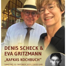 Denis Scheck und Eva Gritzmann "Kafkas Kochbuch" © Faust-Museum/Faust-Archiv Denis Scheck und Eva Gritzmann "Kafkas Kochbuch" © Faust-Museum/Faust-Archiv